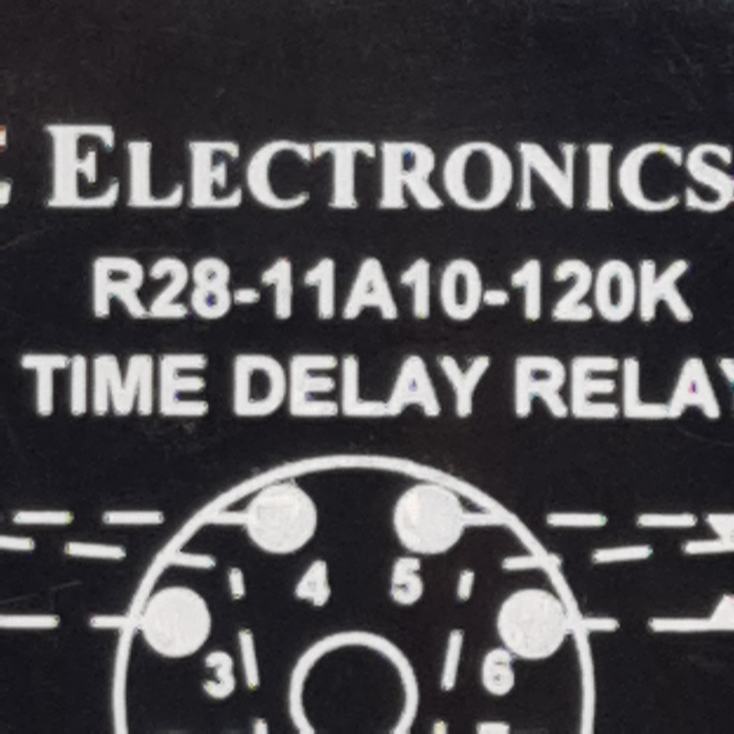 Used NTE Electronics R28-11A10-120K Time Delay Relay, 0.1-10sec Range, 120VAC/VDC In