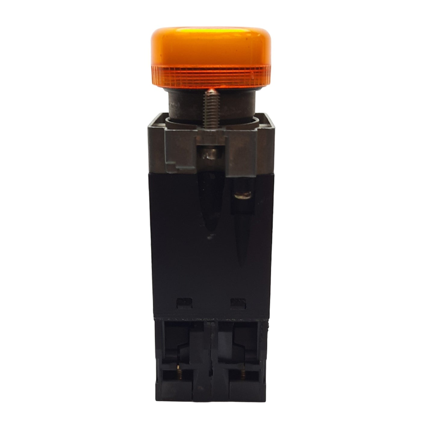 Used Telemecanique ZB2BV05 Pilot Light, 1 NO & 1 NC, 400VAC 10A, Amber, 22mm