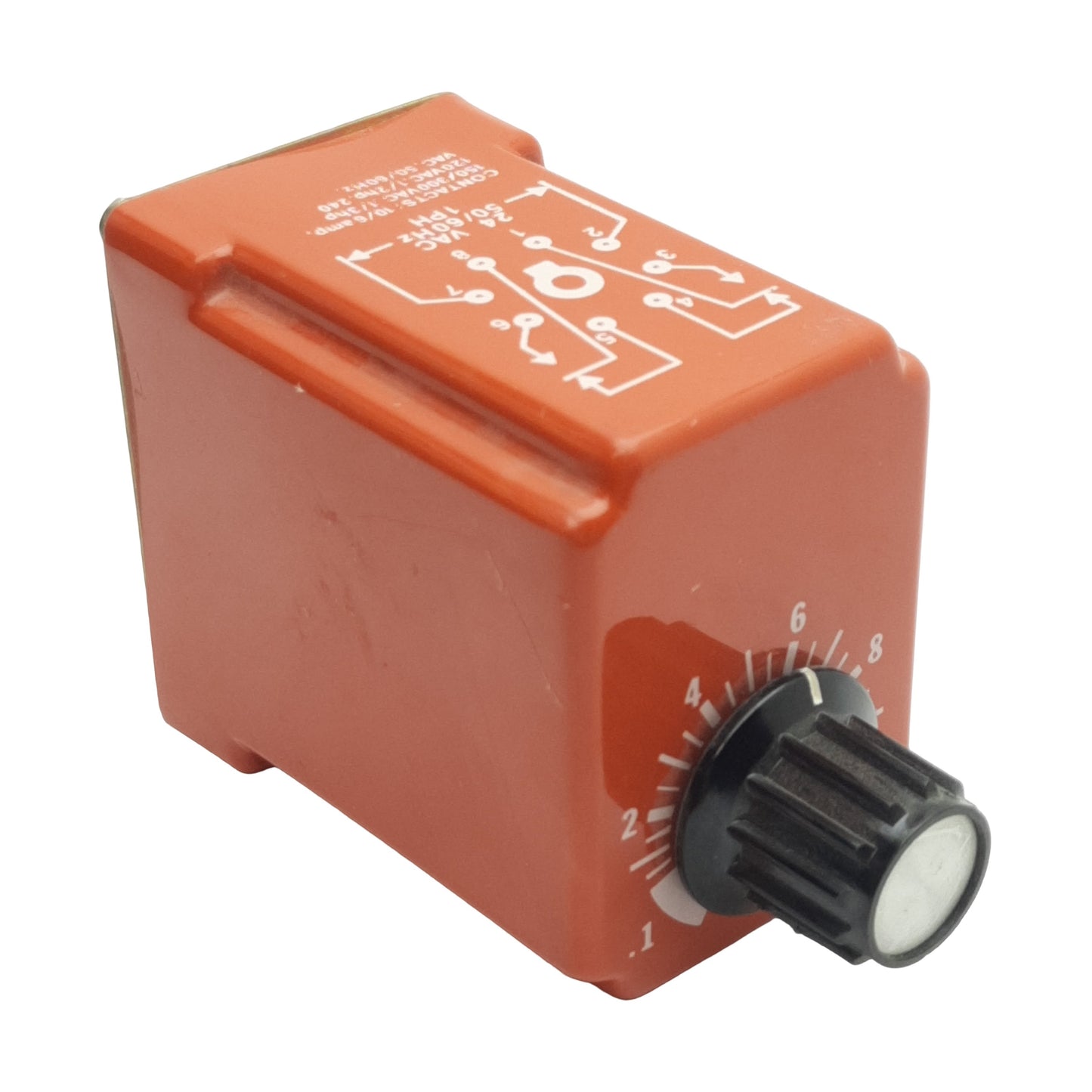 Used NCC T1K-10-467 Solid-State Time Delay Relay 0.1-10sec Range, 1PH 24VAC In, 8-Pin