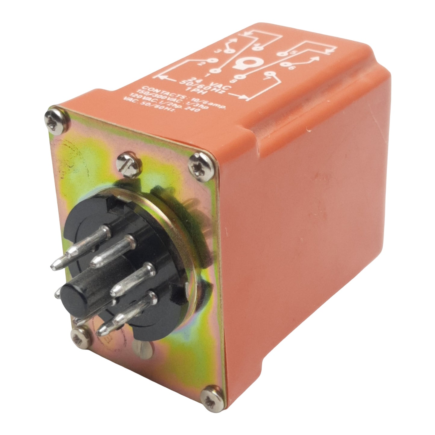 Used NCC T1K-10-467 Solid-State Time Delay Relay 0.1-10sec Range, 1PH 24VAC In, 8-Pin
