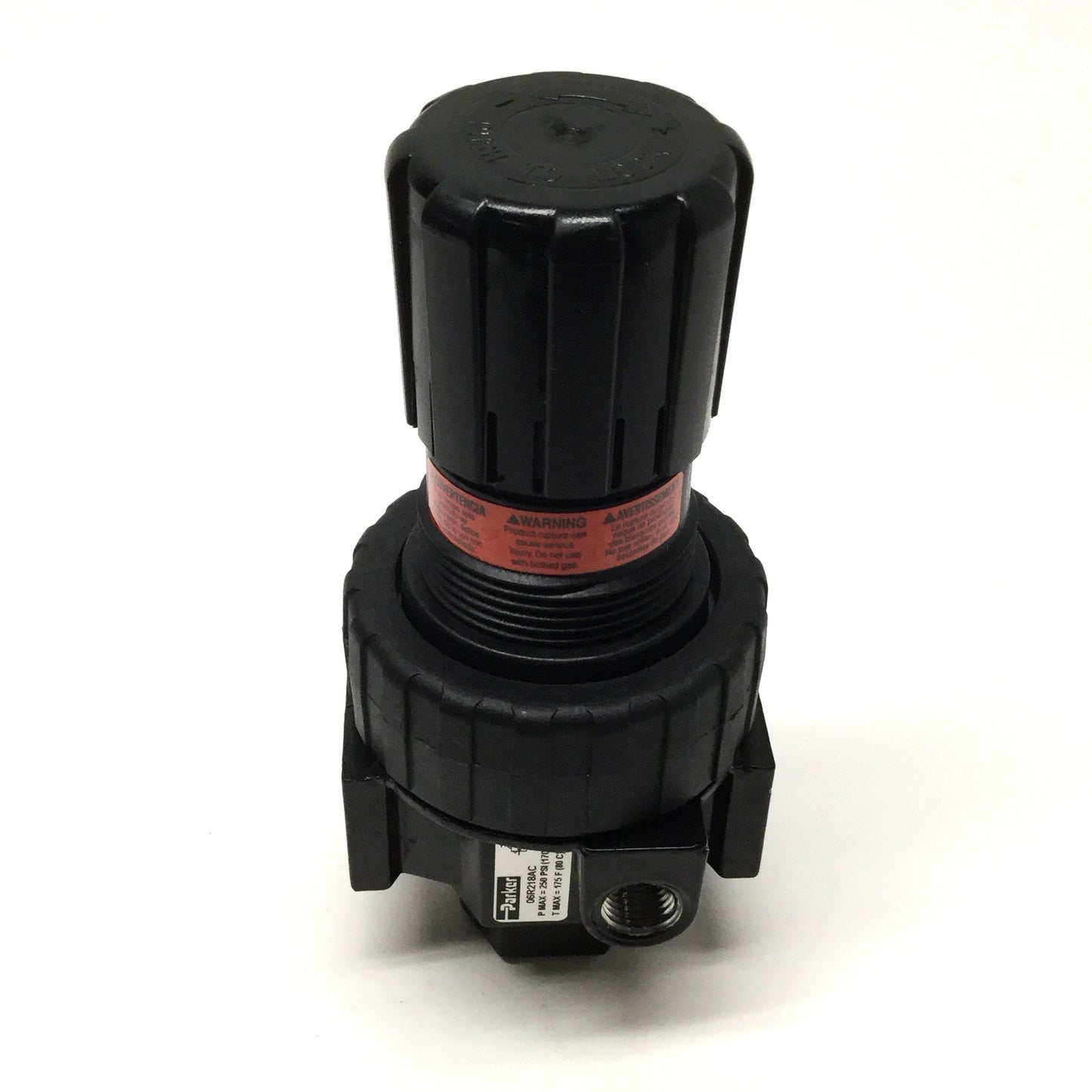 New – Open box Parker 06R218AC Prep-Air Pressure Regulator 2-125psi, 3/8" NPT, 250psi Max Inlet