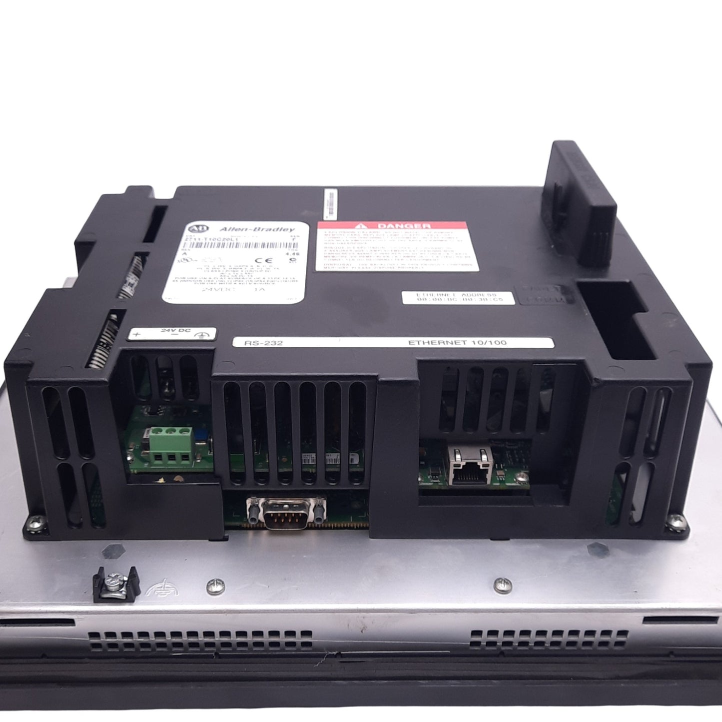 Used Allen Bradley 2711-T10C20L1 Operator Interface w/ Touchscreen, 640x480, 24VDC