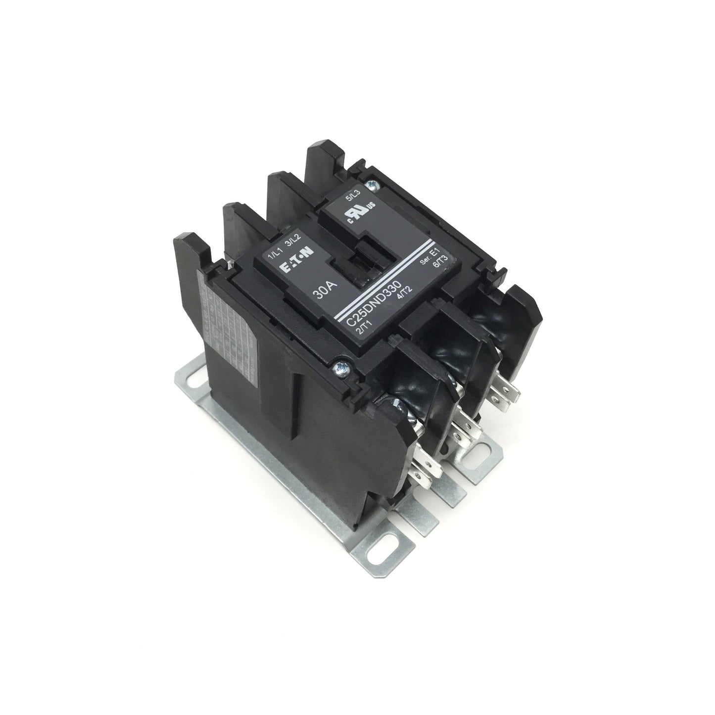New – Open box Eaton C25DND330T Definite Purpose Contactor 600VAC 30A, 3-Pole, 24VAC Coil