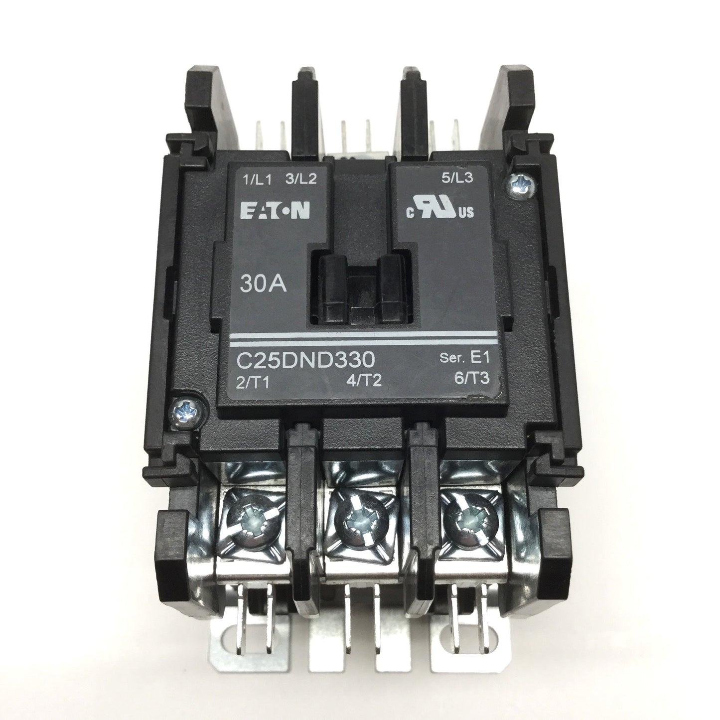 New – Open box Eaton C25DND330T Definite Purpose Contactor 600VAC 30A, 3-Pole, 24VAC Coil