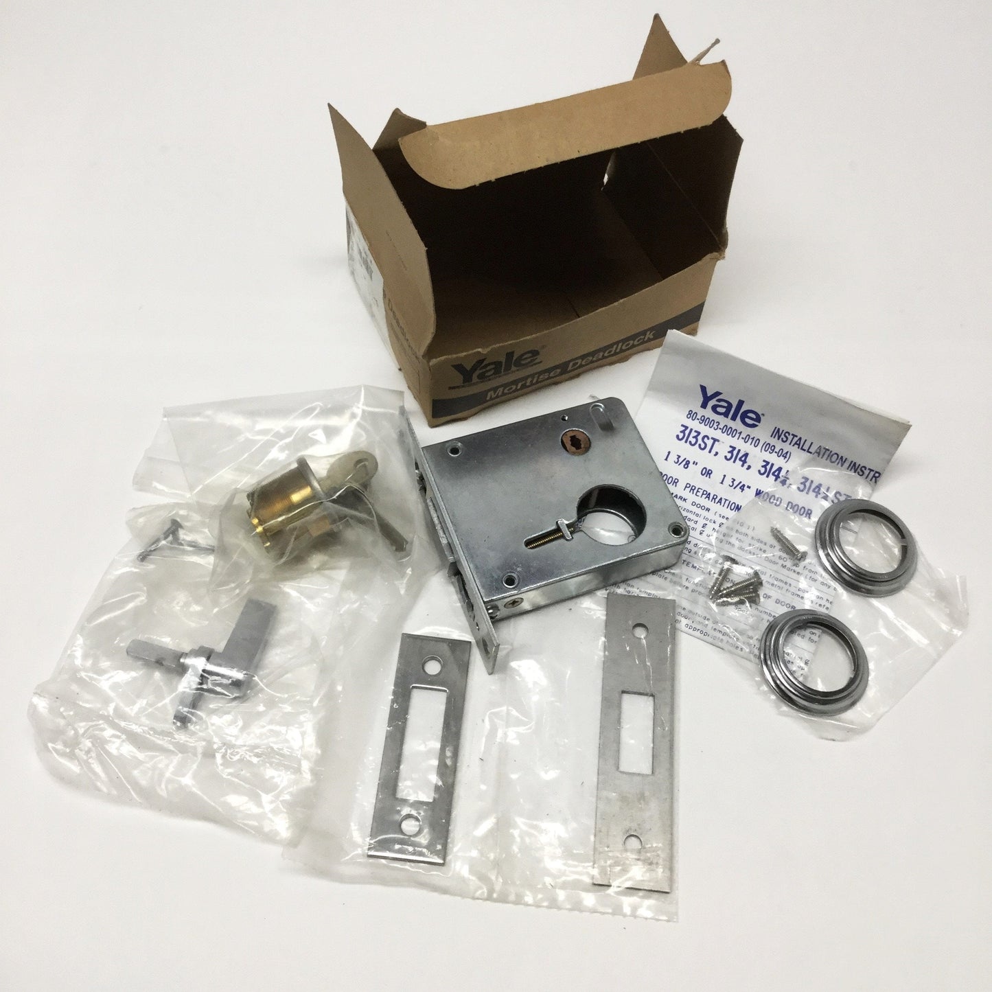 New – Open box Yale 315-626 Mortise Deadbolt Lock for 1-3/8" or 1-3/4" Door, 2-3/4" Backset