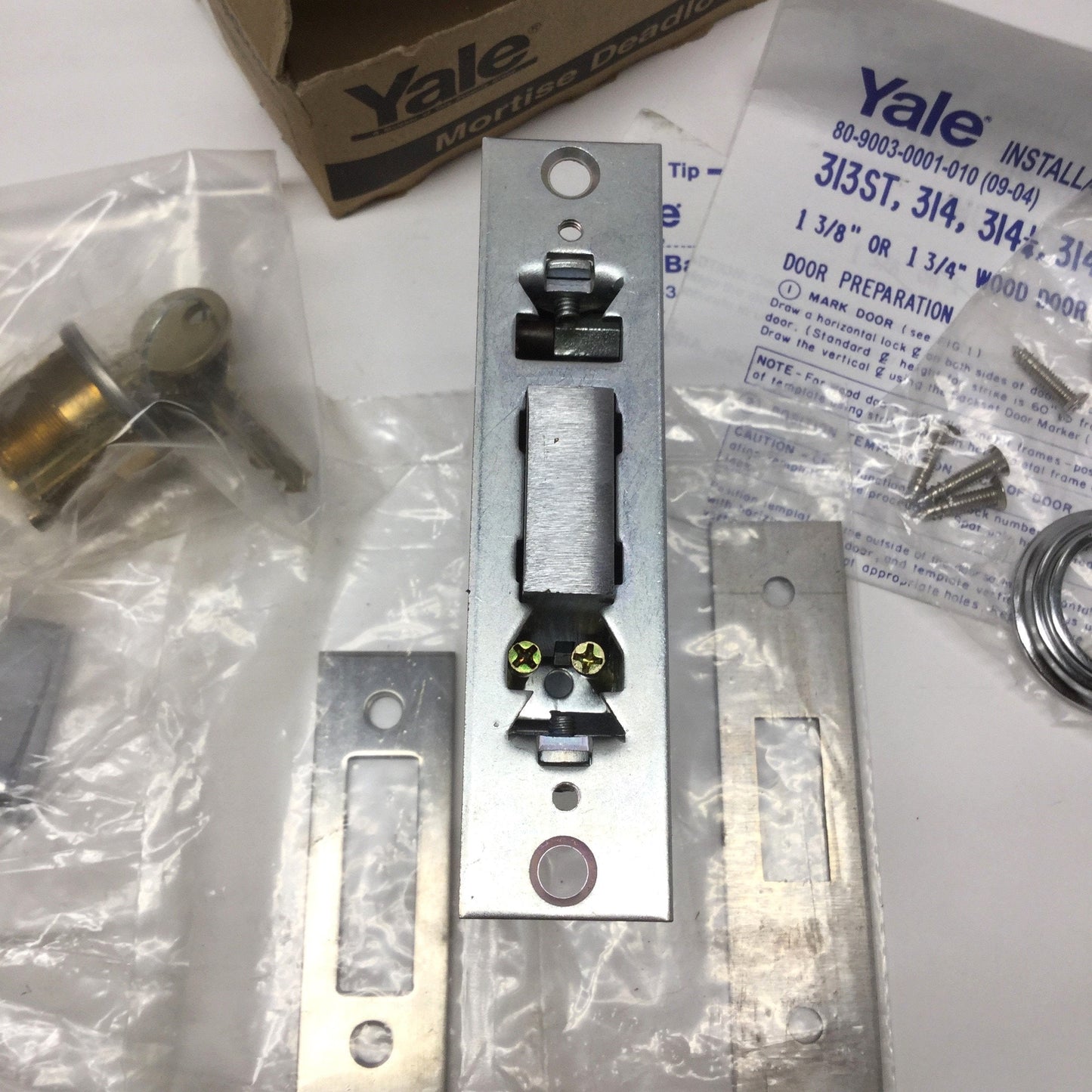 New – Open box Yale 315-626 Mortise Deadbolt Lock for 1-3/8" or 1-3/4" Door, 2-3/4" Backset