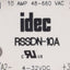 Used Idec RSSDN-10A Solid-State Relay, SPST-NO, 4-23VDC In, 10A 48-660VAC Out