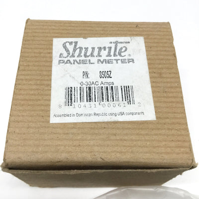 New Shurite 8505Z Analog Current Panel Meter AC Ammeter Amps, 0-30A, 2.5" x 2.3"