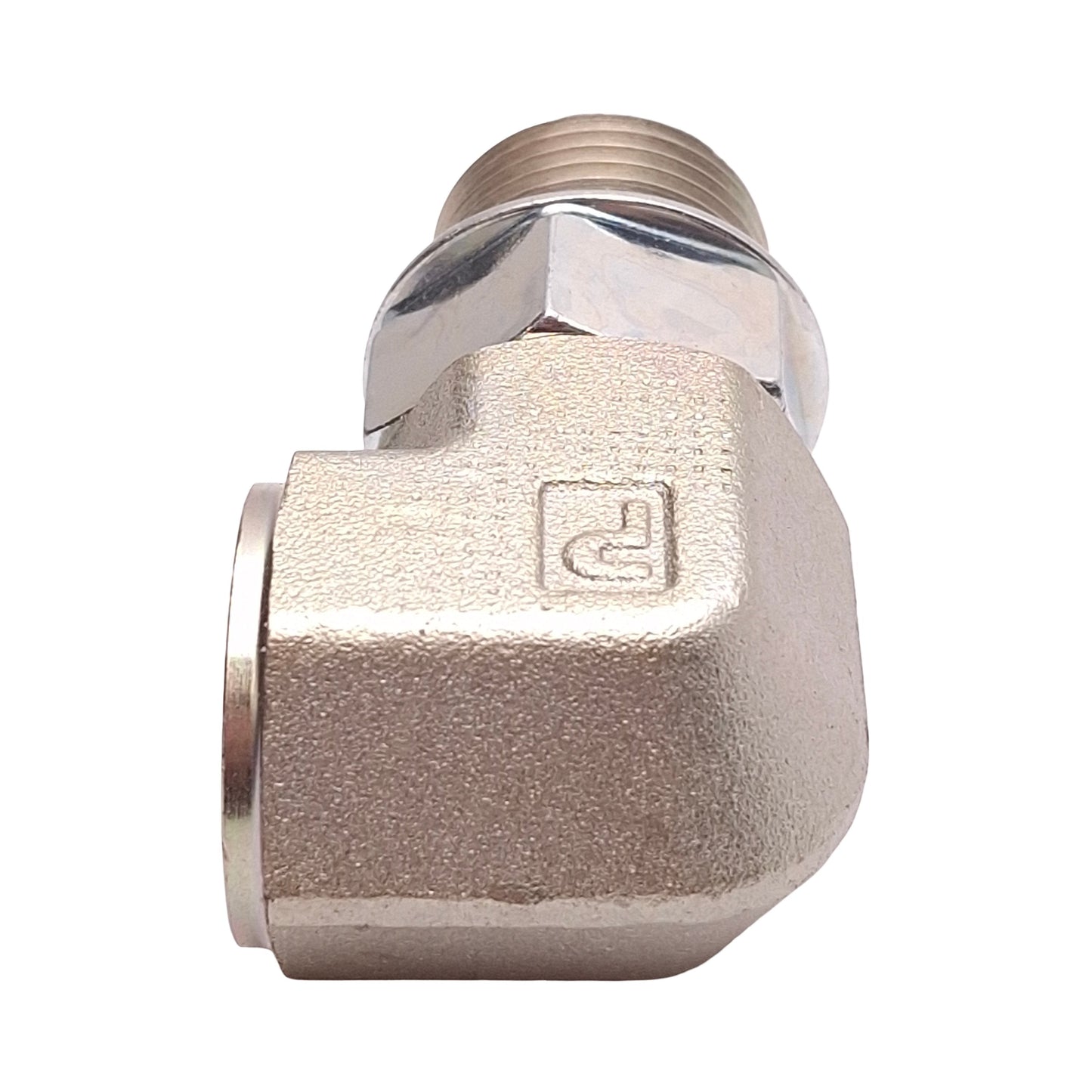 New – Open box Lot of 2 Parker 10-1/2 AOEG-S FKM Elbow Fitting, 90°, SAE-10 to 1/2in NPT Female