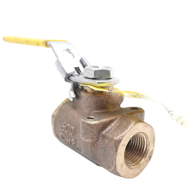 Used Apollo 77-142-2764 2-Piece Ball Valve 77-100 Series 600 CWP, 3/8" NPT