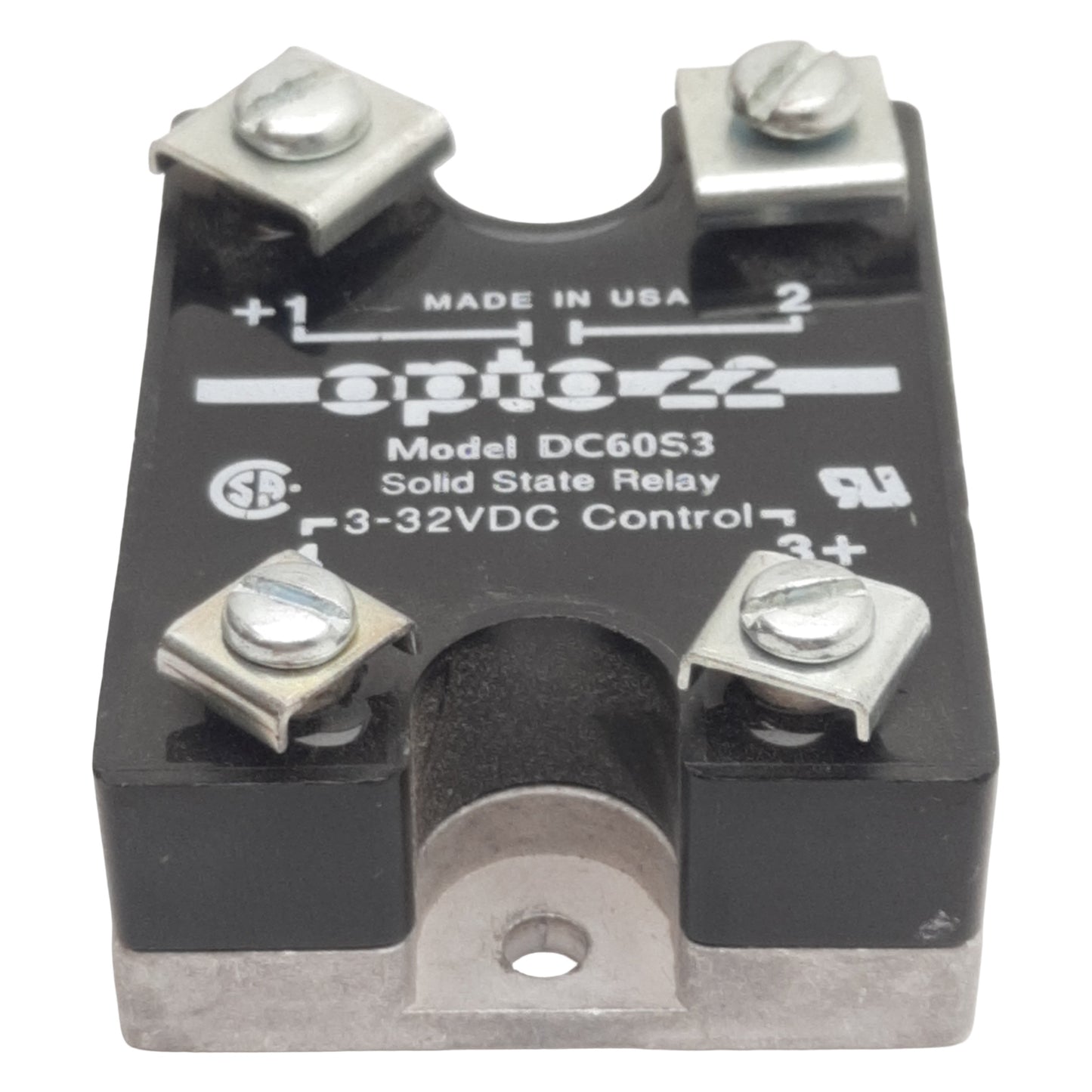 Used Opto 22 DC60S3 DC Switching Solid-State Relay, 3-32VDC In, 3A 60VDC Out