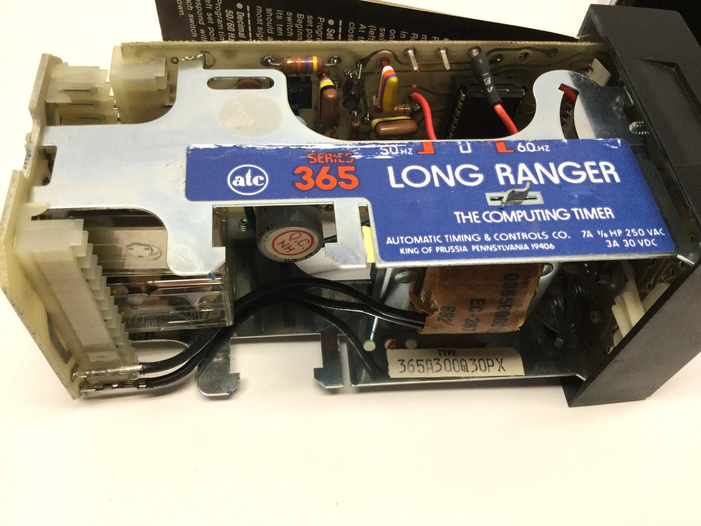 Used ATC 365A300Q30PX Long Ranger Computing Timer 0.01s to 999hr, 120VAC, DPDT Relay