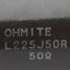Used Ohmite L225J50R Wirewound Resistor, 50Ohms, 225W, 4.595kV, 5% Tolerance