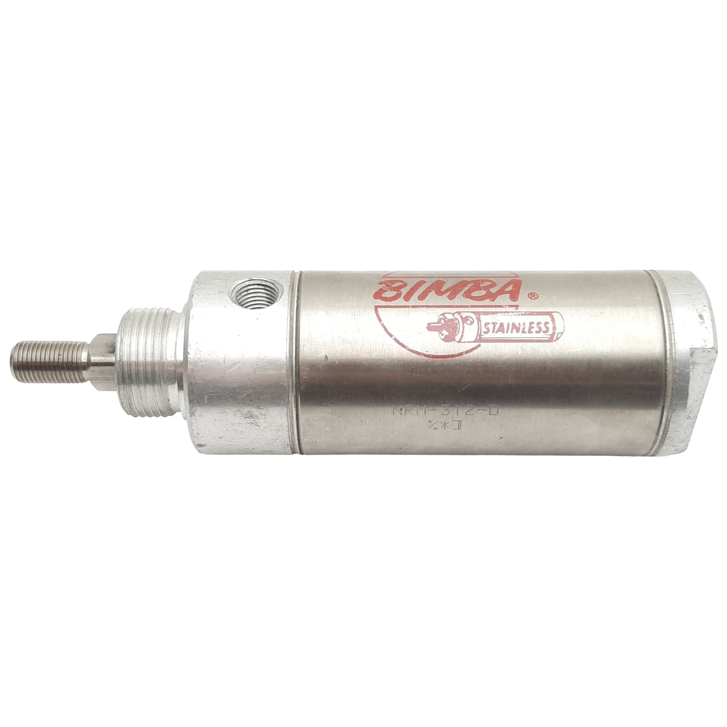 Used Bimba NRM-312-D Pneumatic Cylinder, ø2in Bore, 2in Stroke, 1/4in NPT, 250psi