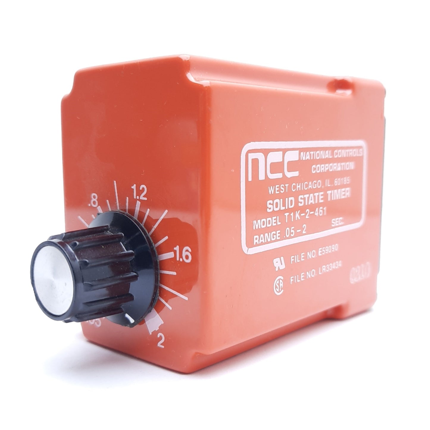 Used Ametek NCC T1K-2-416 Solid State Timer Adjustable Knob, Range 0.05-2sec, 120VAC