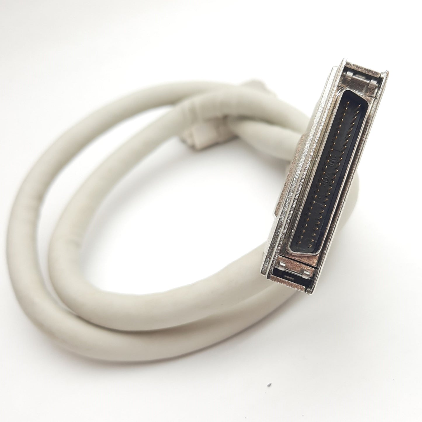 Used Lot of 2 EDA Inc 50-Pin Male SCSI to 50-Pin Male SCSI Cable, 1 Meter Length