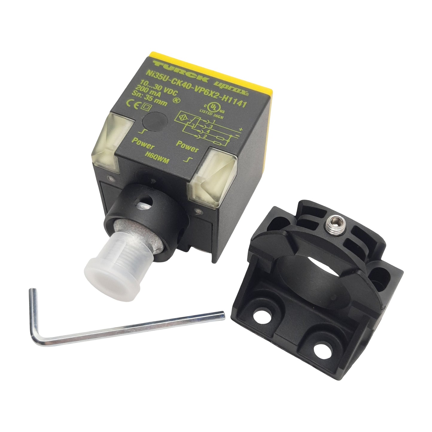 New Turck Ni35U-CK40-VP6X2-H1141 Inductive Sensor, PNP, 35mm Range, M12 4-Pin, 30VDC