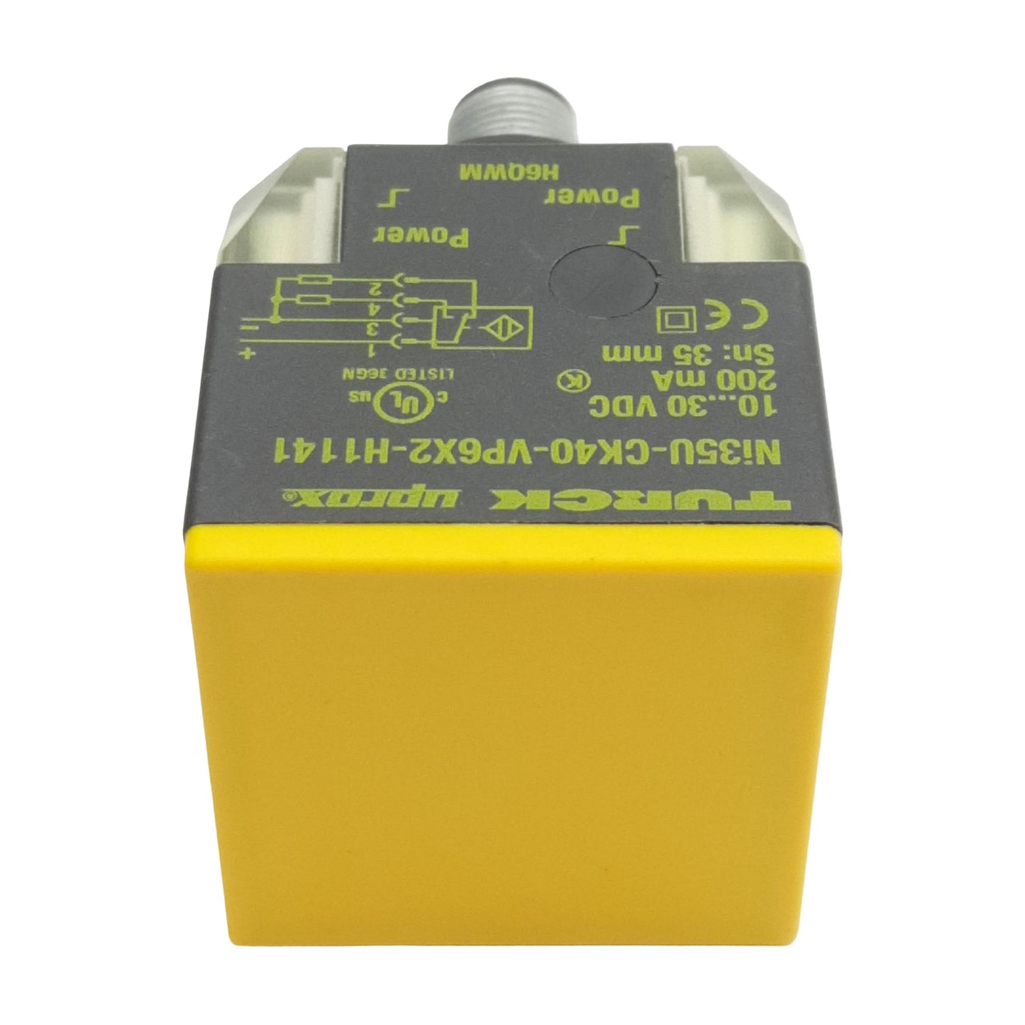 New Turck Ni35U-CK40-VP6X2-H1141 Inductive Sensor, PNP, 35mm Range, M12 4-Pin, 30VDC