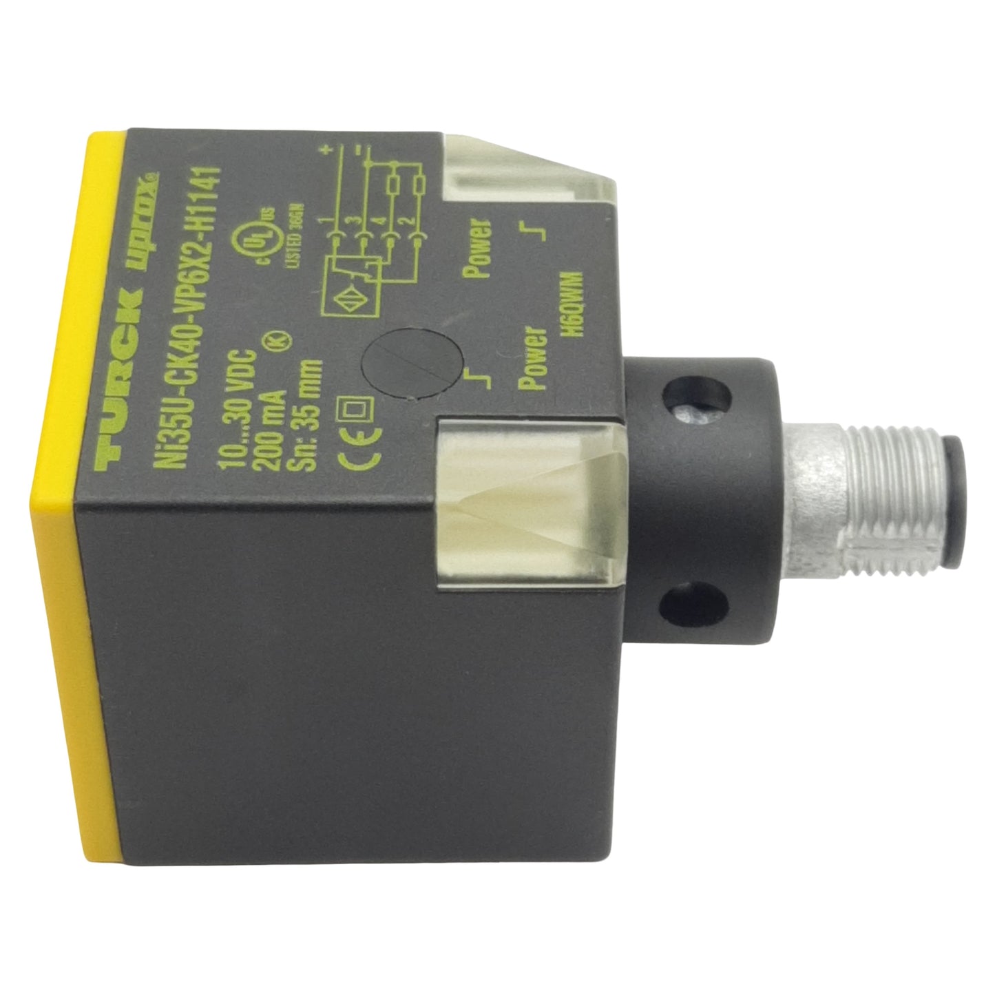 New Turck Ni35U-CK40-VP6X2-H1141 Inductive Sensor, PNP, 35mm Range, M12 4-Pin, 30VDC
