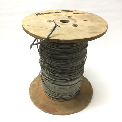 New – Open box Spool of 500ft+ Thermocouple Extension Wire, Type T, 16AWG, Copper Overbraid