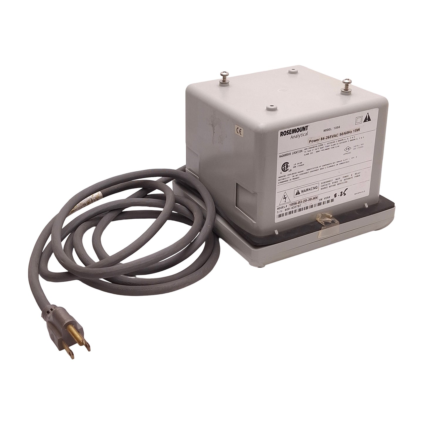 Used Rosemount 1056-03-20-30-AN Dual Channel Transmitter, Conductivity, 84-265VAC