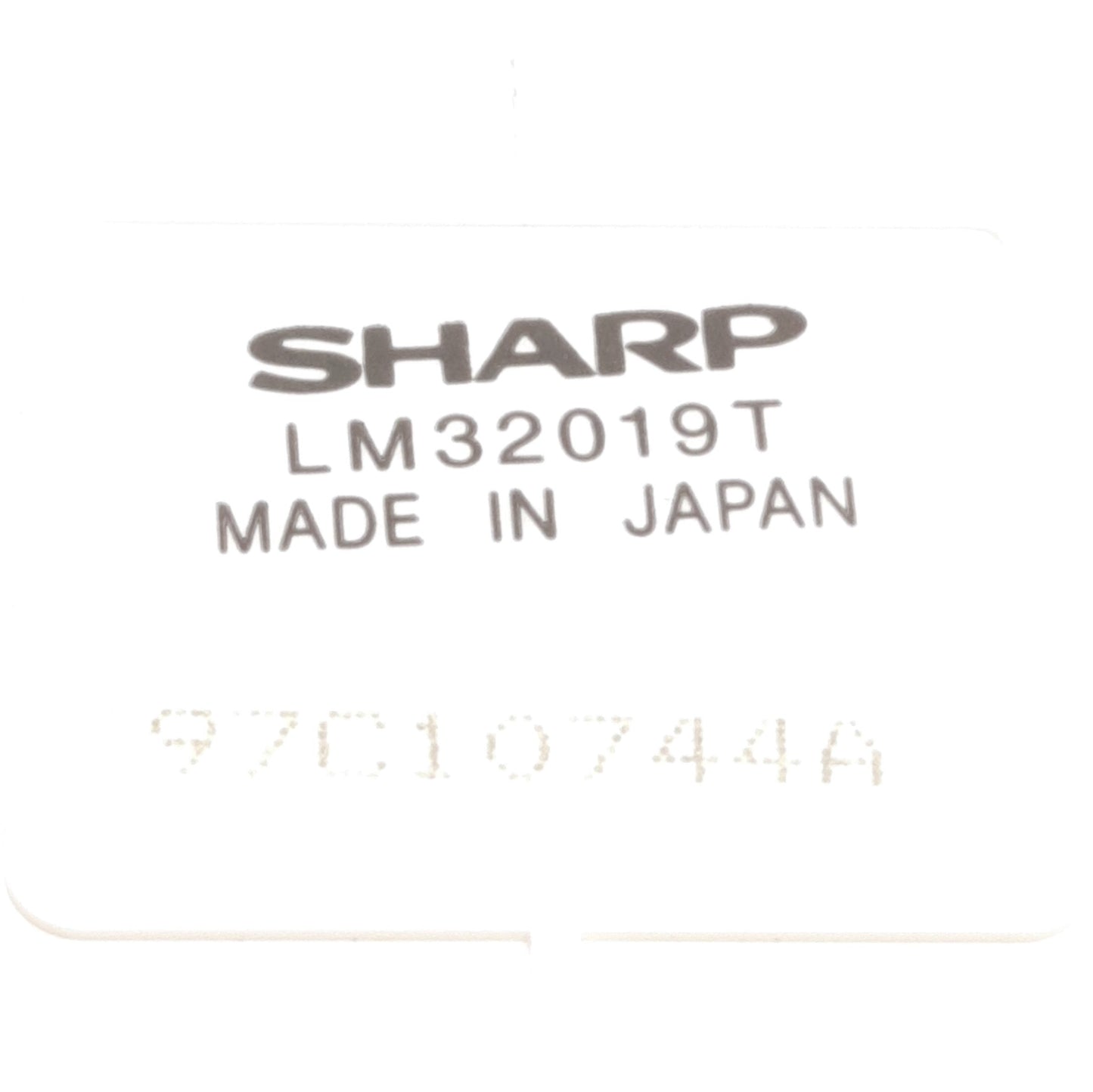 Used Sharp LM32019T Touchscreen LCD, Passive Matrix, 121 W x 91.6 H, 5V logic, 24VDC