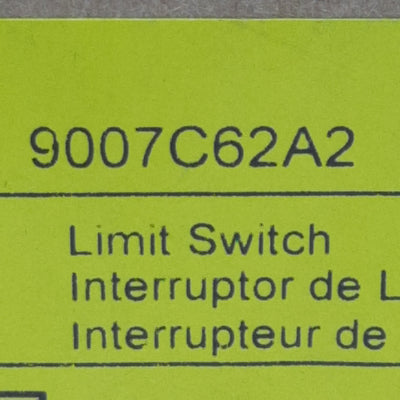 New Square-D 9007C62A2 Limit Switch 2-Poles 2N.O. + 2N.C., 10A 600VAC/VDC, 1/2in NPT