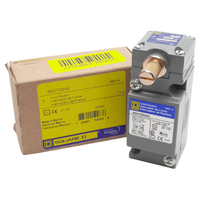 New Square-D 9007C62A2 Limit Switch 2-Poles 2N.O. + 2N.C., 10A 600VAC/VDC, 1/2in NPT