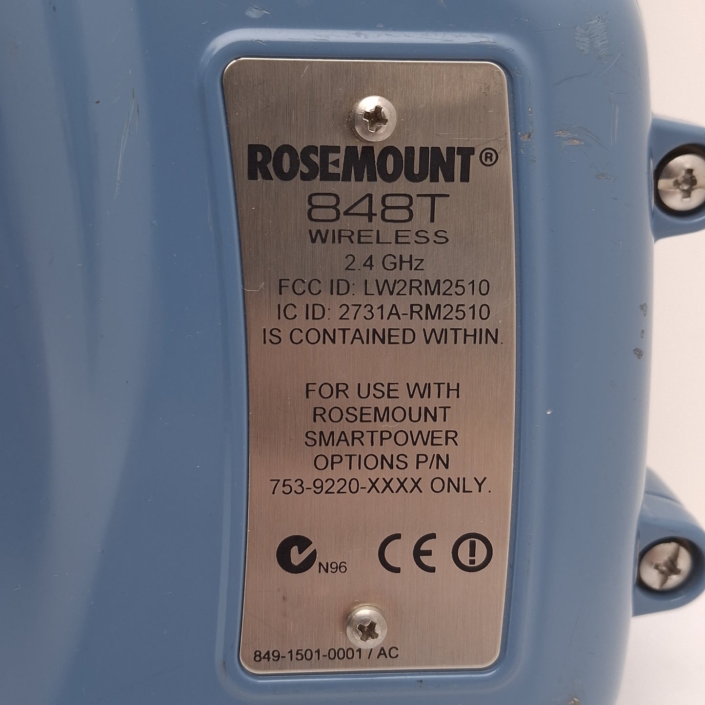 Used Rosemount 848TXI5S001WA3WK1HA1 Wireless Temperature Transmitter 2.4GHz