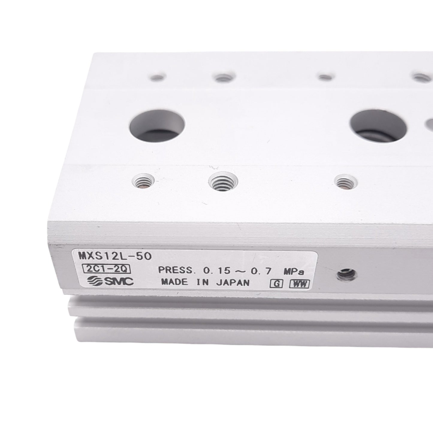 New SMC MXS12L-50 Pneumatic Slide Table, ø12mm Bore, 50mm Stroke, M5, 0.7MPa