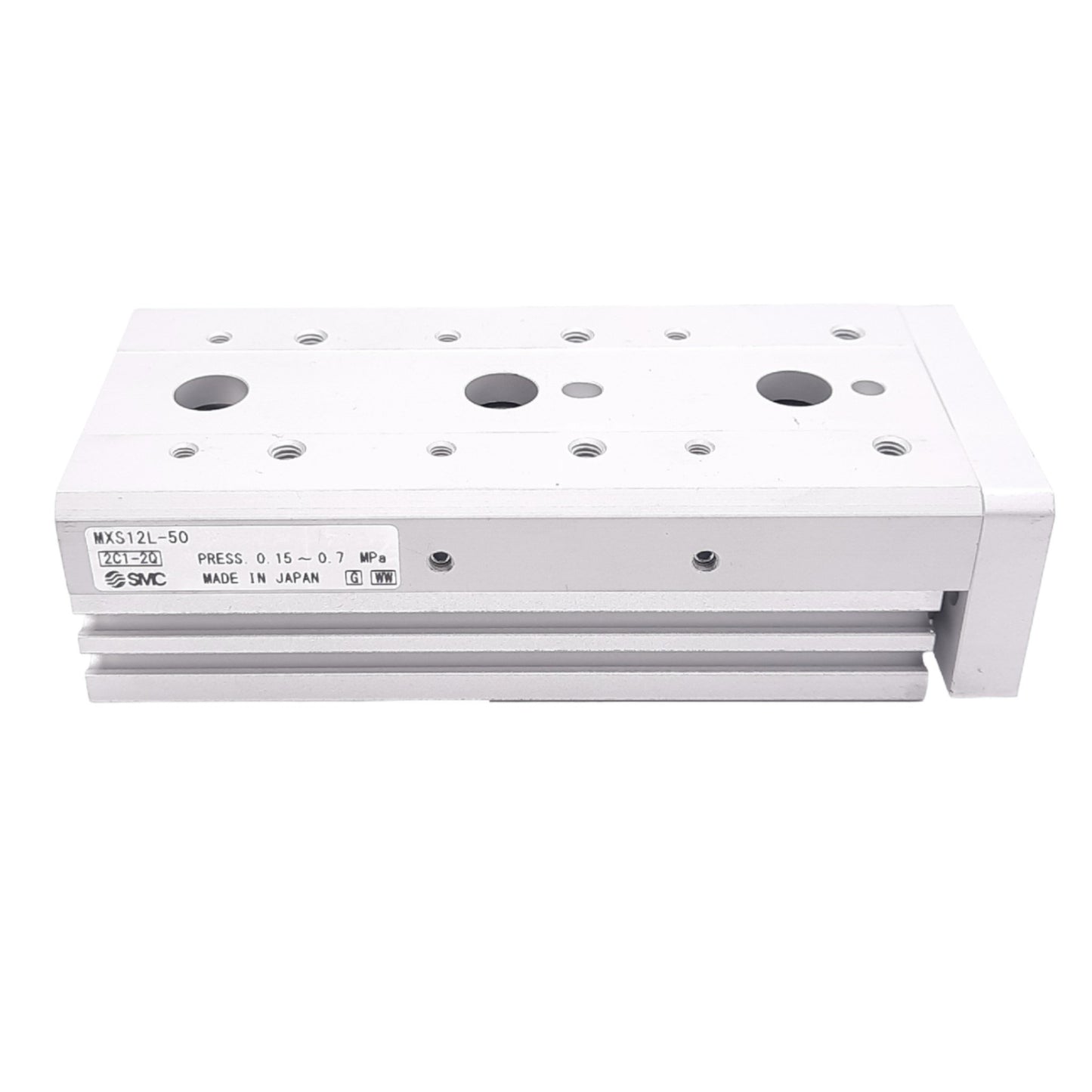 New SMC MXS12L-50 Pneumatic Slide Table, ø12mm Bore, 50mm Stroke, M5, 0.7MPa