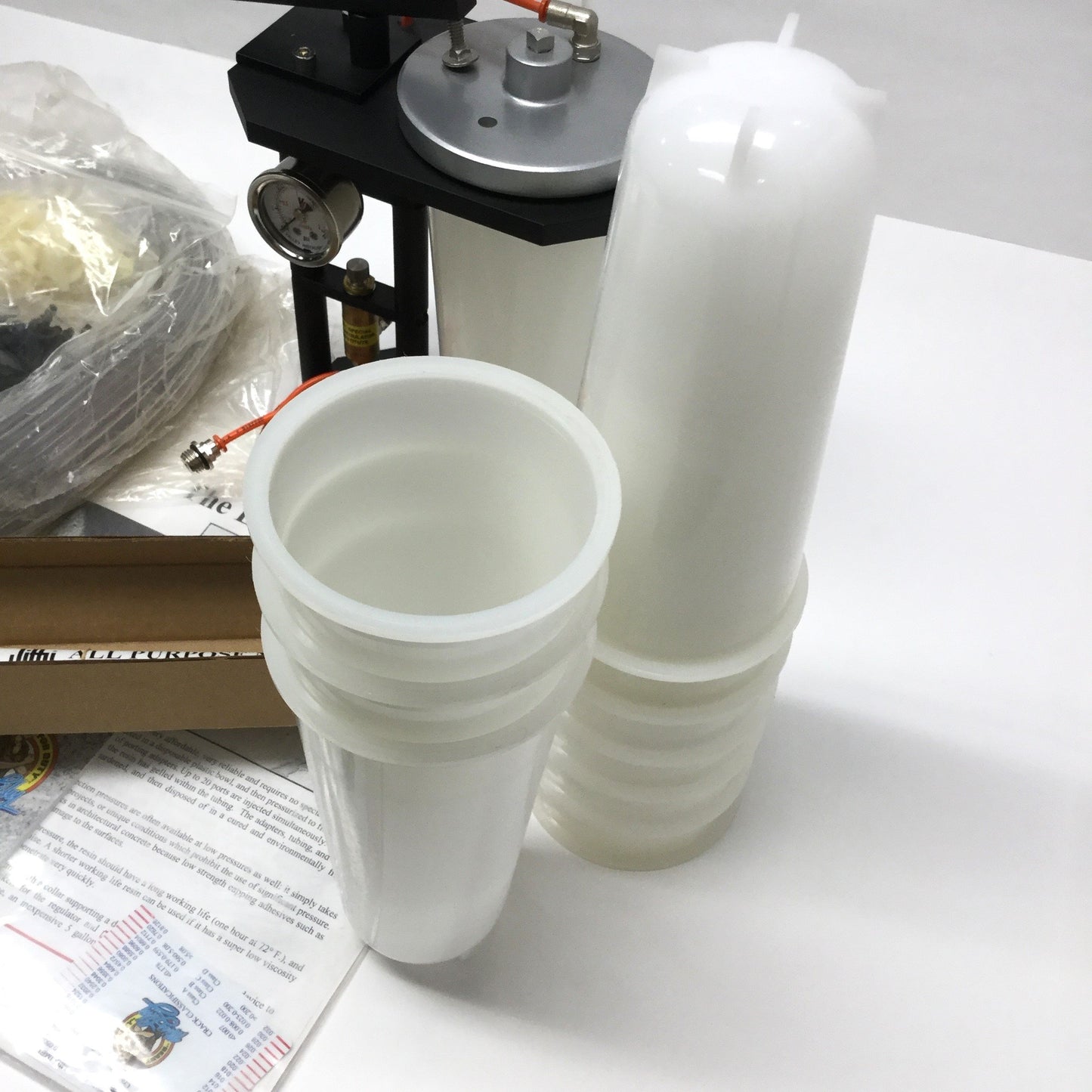 New – Open box Lily A-500 Low Pressure Epoxy Resin Injection System Starter Kit, 17psi, ±250cps