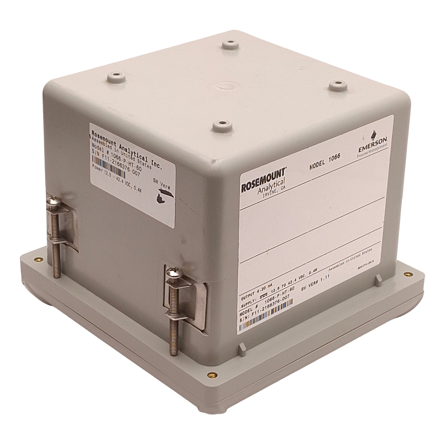 Used Rosemount 1066-P-HT-60 Single Channel Transmitter, 4-20mA Output, 12.5-42.4VDC