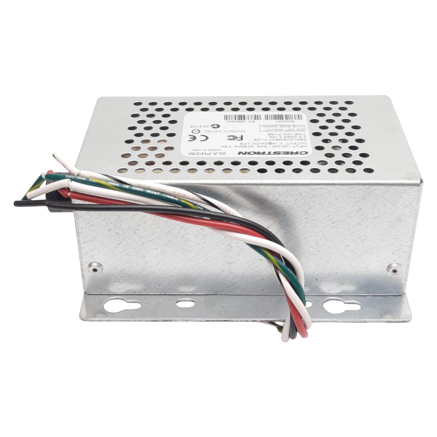 New Crestron GLA-PWS50 Power Supply, 120-240VAC In, 2.1A 24VDC 50W Out, Wall Mount