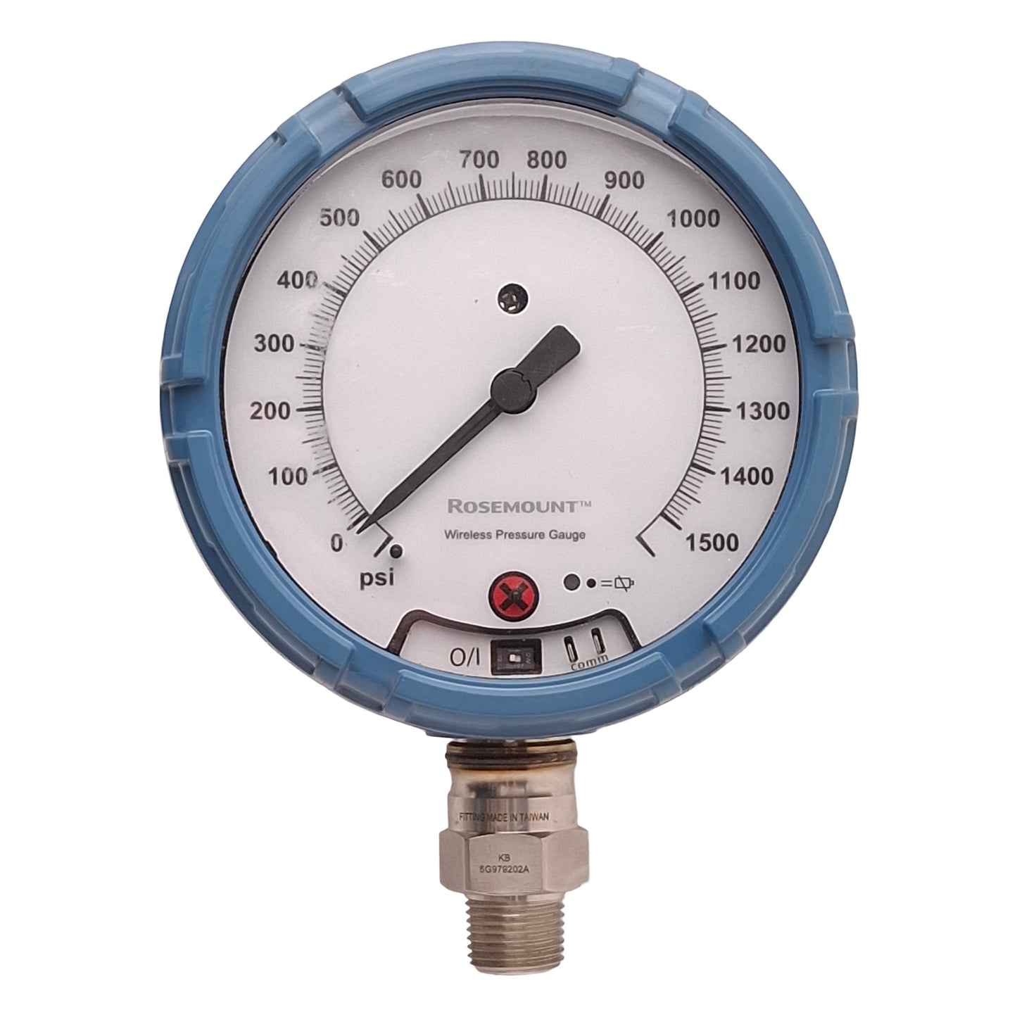 Used Rosemount WPG45XNAG11A001500B4 Wireless Pressure Gauge, 0-1500psi, 1/2in NPT