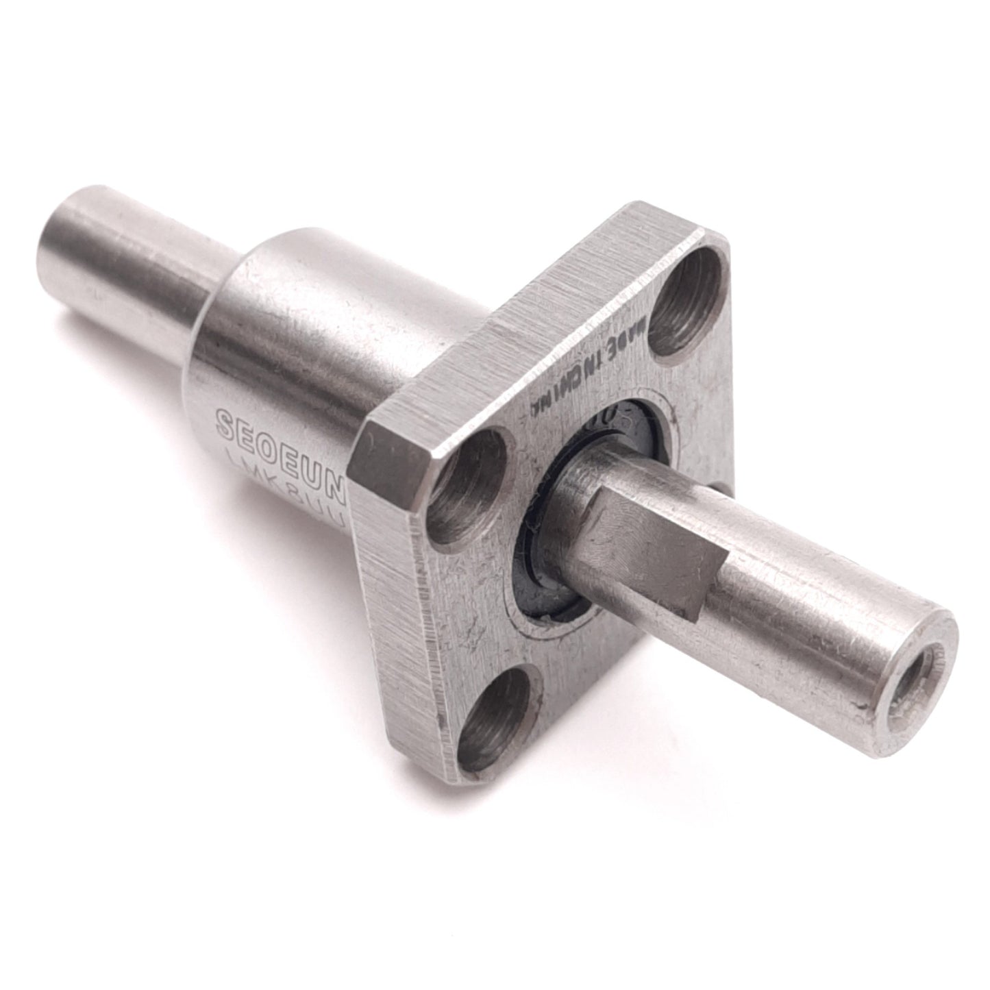 Used SEOEUN LMK8UU Flanged Linear Ball Bearing, 4-Row, ø8mm Bore, 60mm Rod, 402N Max