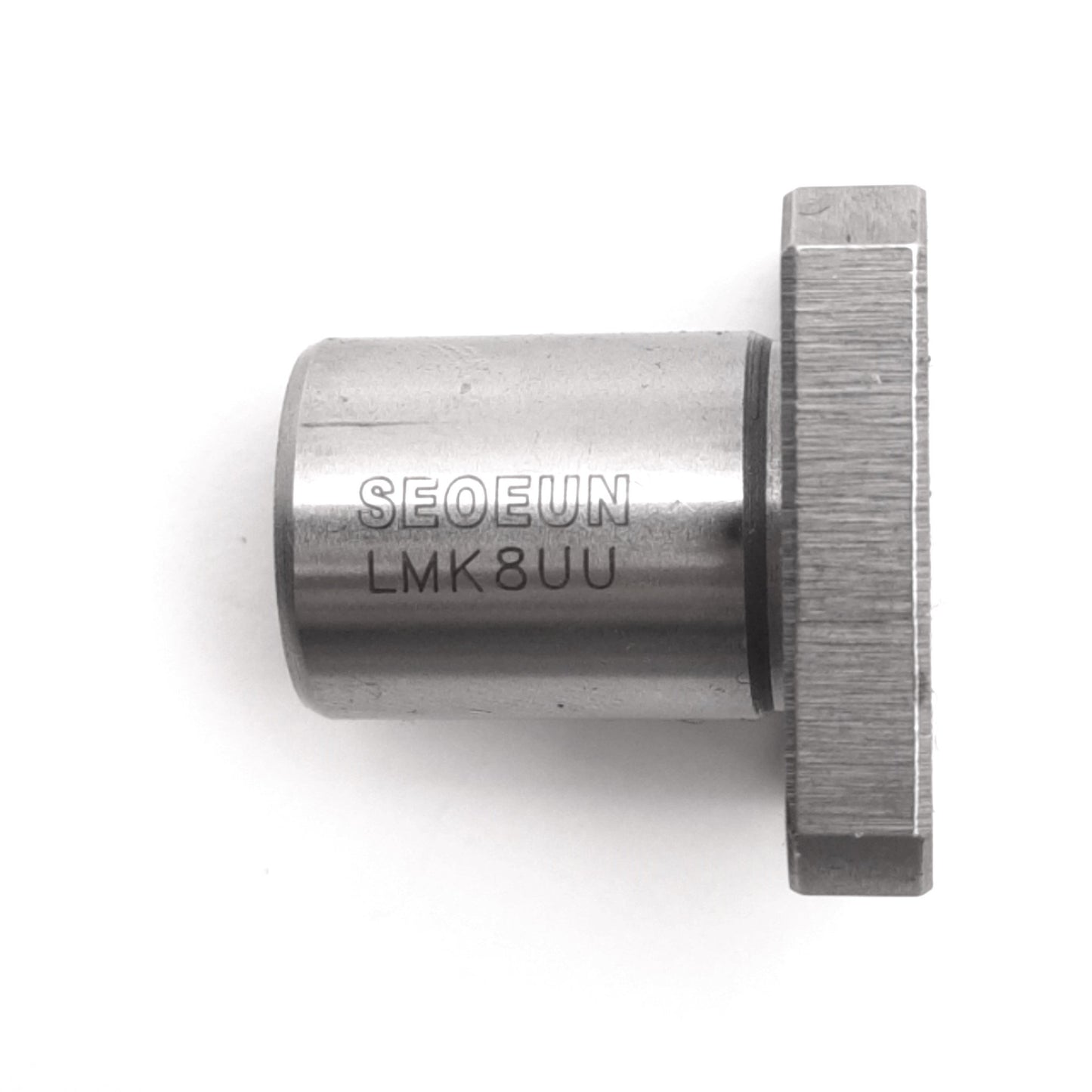 Used SEOEUN LMK8UU Flanged Linear Ball Bearing, 4-Row, ø8mm Bore, 60mm Rod, 402N Max