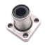 Used SEOEUN LMK8UU Flanged Linear Ball Bearing, 4-Row, ø8mm Bore, 60mm Rod, 402N Max
