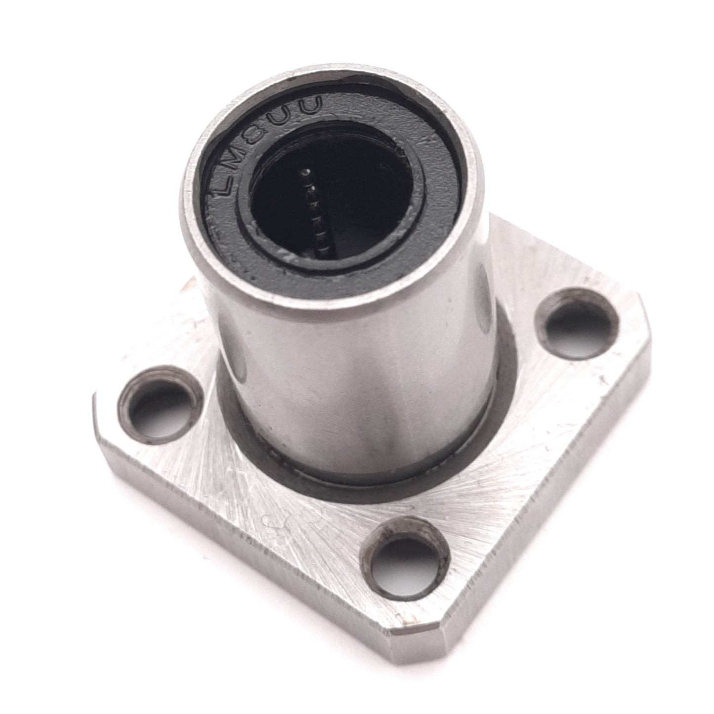 Used SEOEUN LMK8UU Flanged Linear Ball Bearing, 4-Row, ø8mm Bore, 60mm Rod, 402N Max