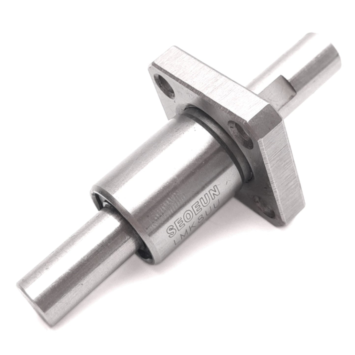 Used SEOEUN LMK8UU Flanged Linear Ball Bearing, 4-Row, ø8mm Bore, 60mm Rod, 402N Max