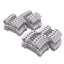 Used Lot of 20 Allen Bradley 1492-J4 Terminal Blocks, 600VAC/DC, 35A, 6mm Width