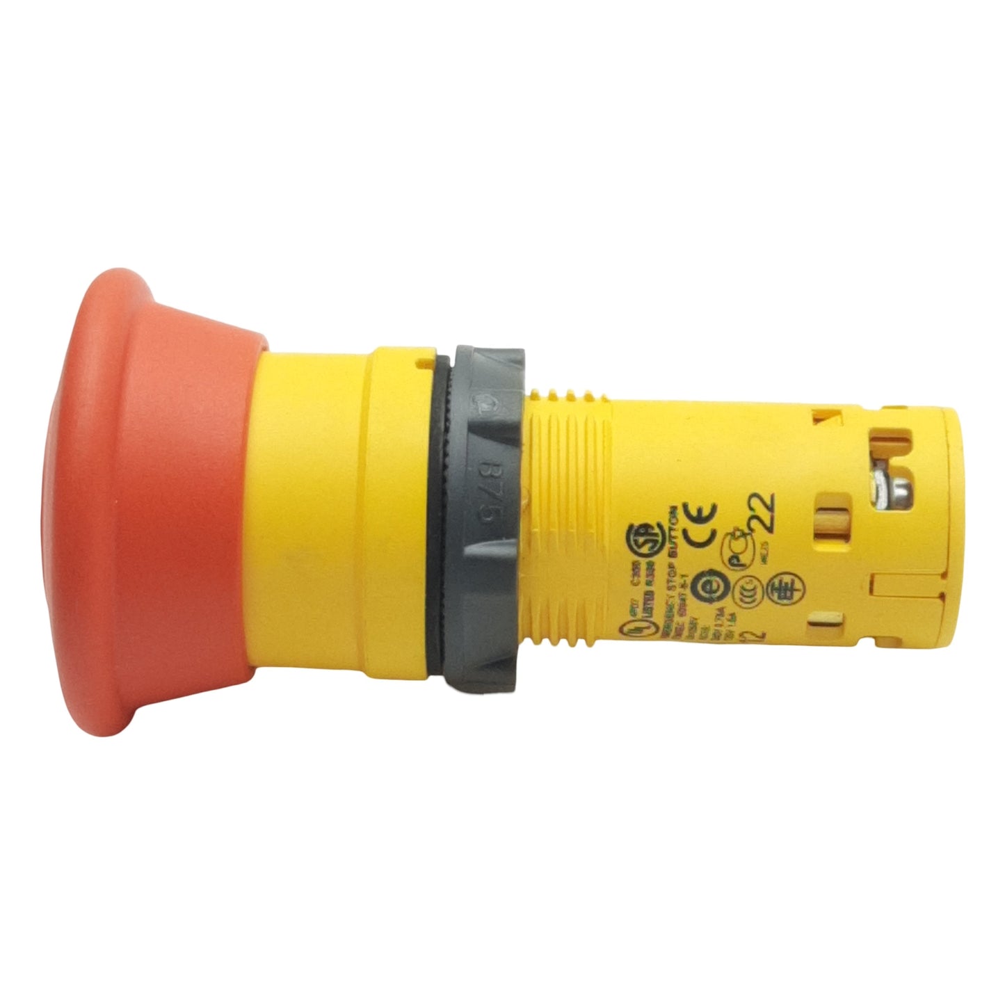 New Schneider Electric XB7NT844 Emergency Stop Pushbutton, 2NC, 125VDC/120VAC, 22mm