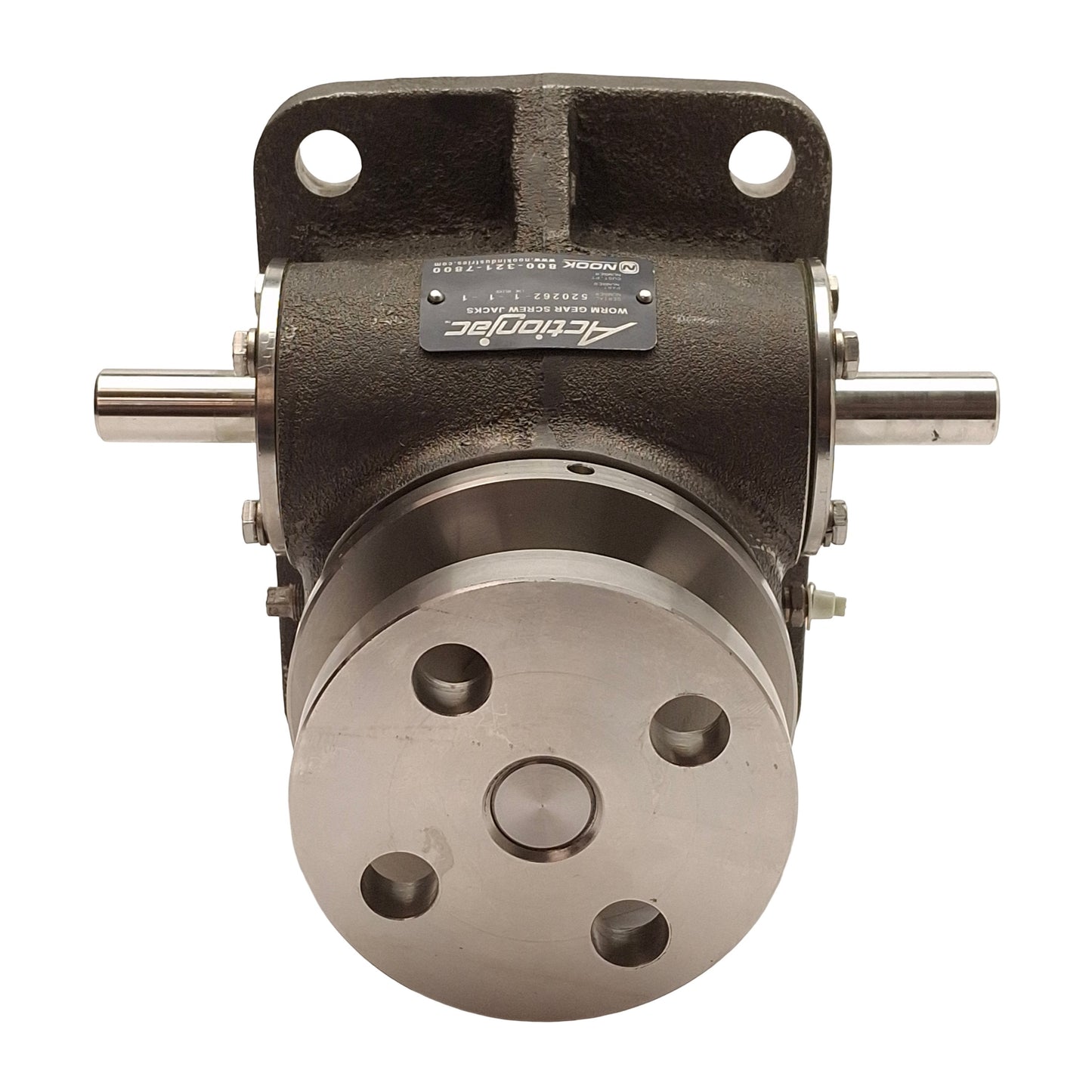 Used Nook Actionjac 520262-1-1-1 Worm Gear Screw Jack 24:1 12in Travel ø3/4in Shaft