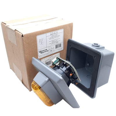New Edwards Signaling 868STRA-AQ Electronic Xenon Strobe w/ Horn, 24VAC/DC, 100dB