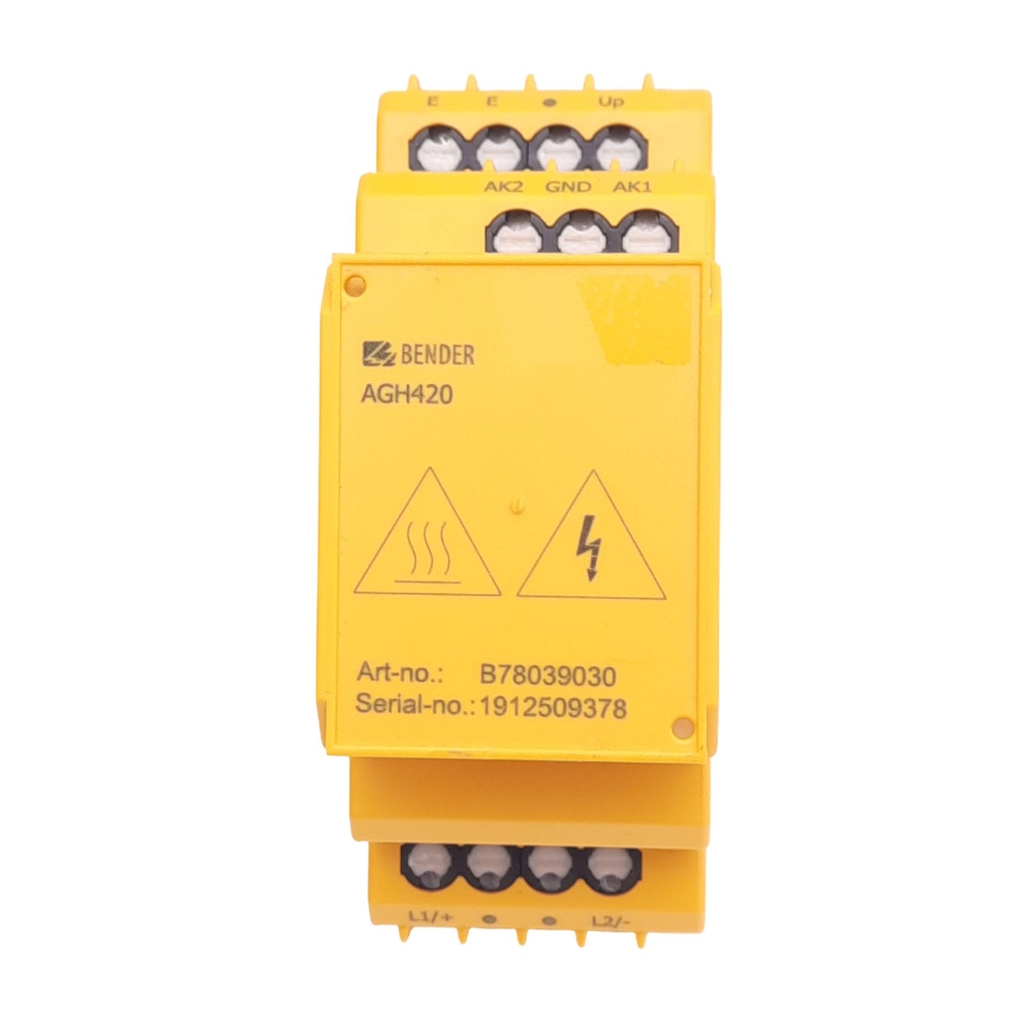 Used Bender AGH420 B78039030 Coupling Device for ISOMETER Series Monitoring Device