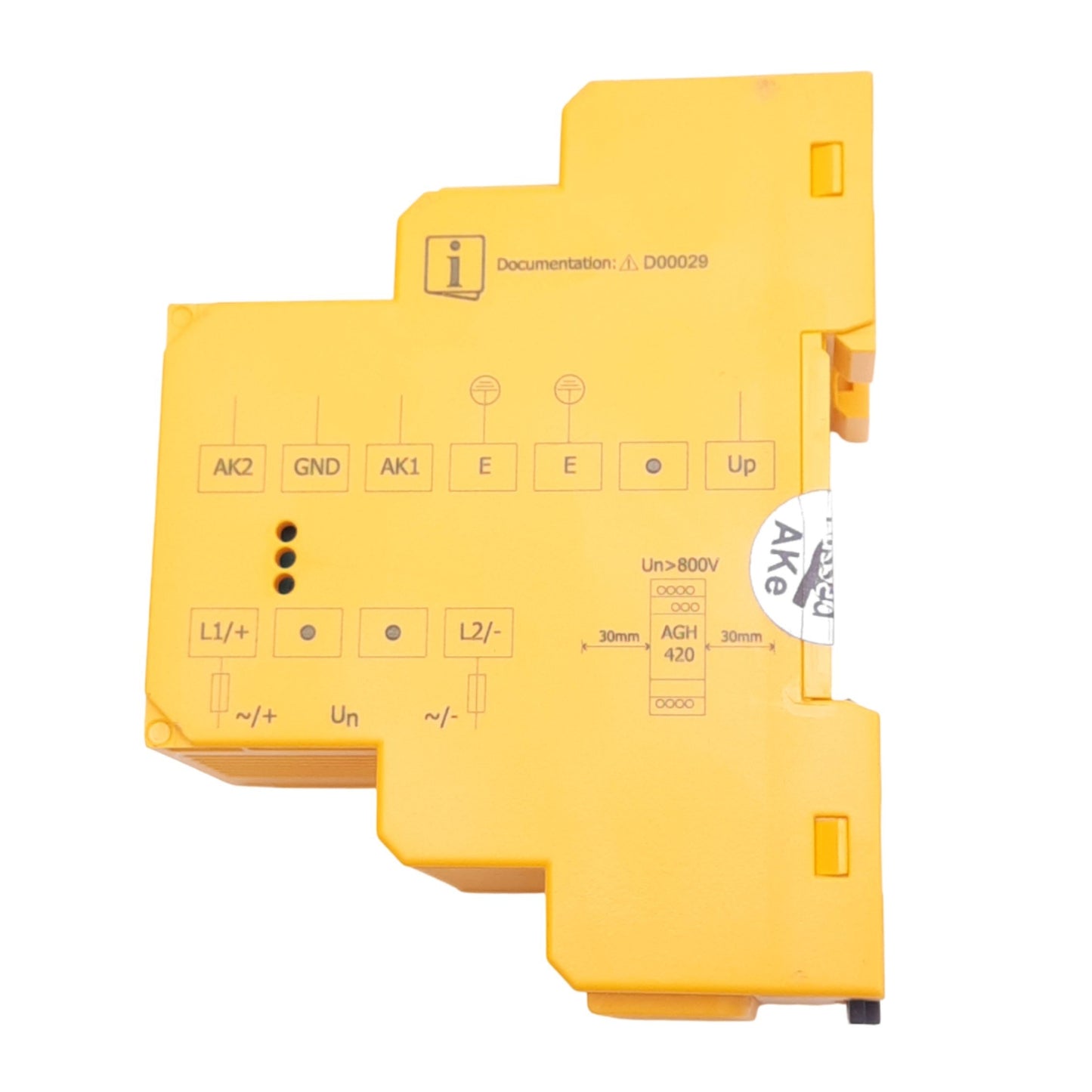 Used Bender AGH420 B78039030 Coupling Device for ISOMETER Series Monitoring Device