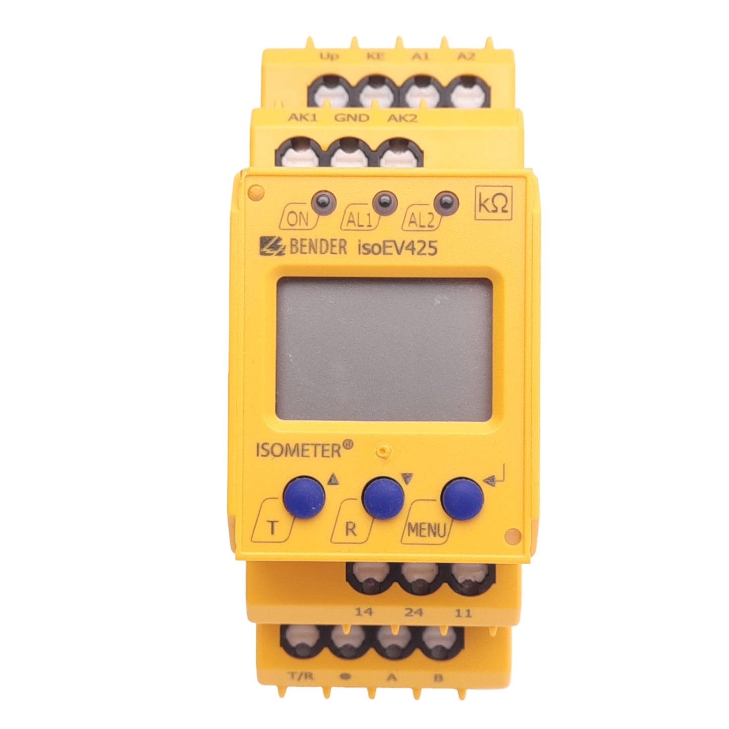 Used Bender isoEV425-D4-4 ISOMETER Insulation Monitoring Device, 100-240VAC/24-240VDC