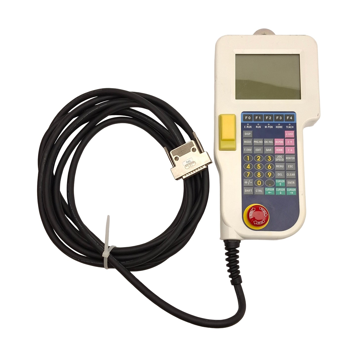 Used Janome TPE Robot Teach Pendant Human Machine Interface, D-Sub 25-Pin Male, 16ft
