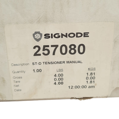 New Signode 257080 Strapping / Feed wheel Tensioner, Manual, 1/2in, 0.020 Strap