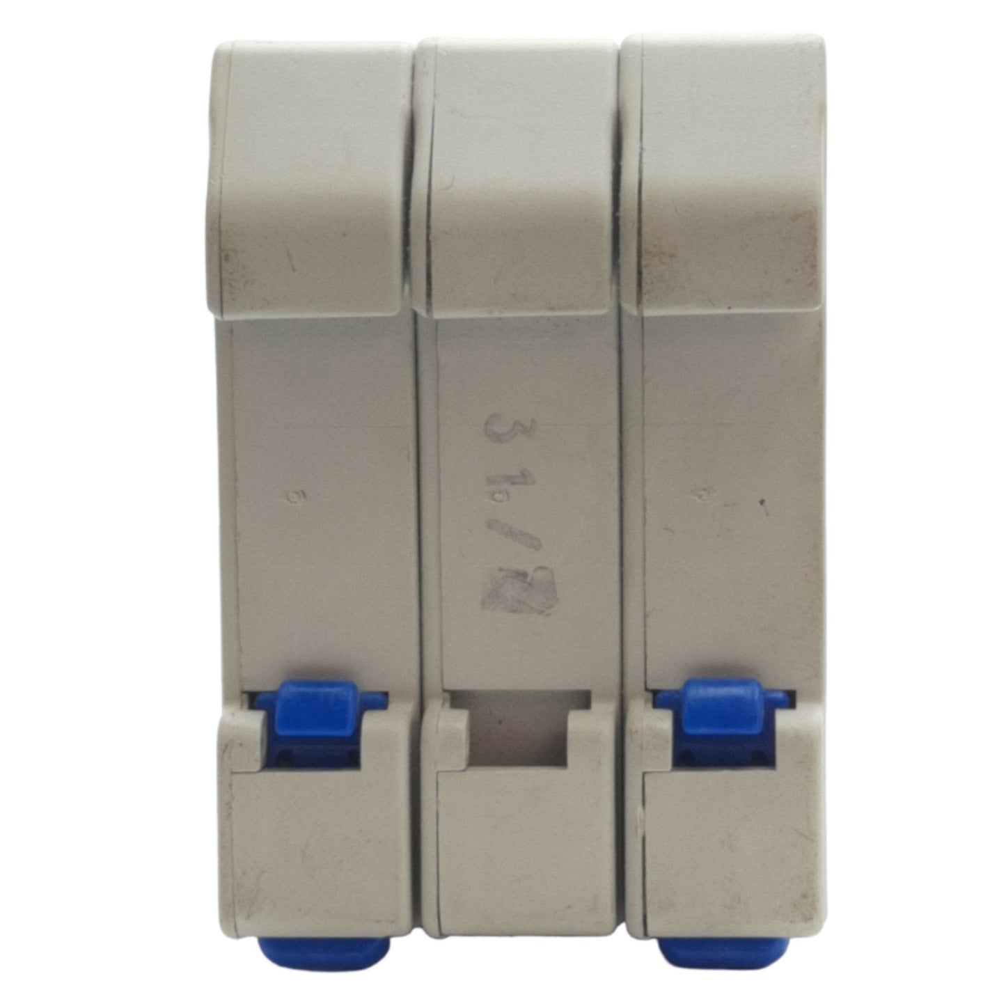Used Ferraz Shawmut USM3I Fuse Holder, For Midget Fuses, 600VAC/VDC 30A, 3 Pole